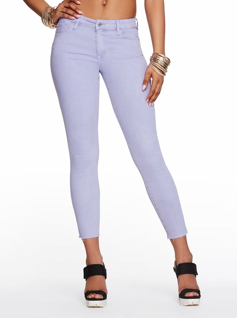 Calça Jeans Jessica Simpson Adored High Rise Ankle Sk Feminino Roxo | 51243HTCD