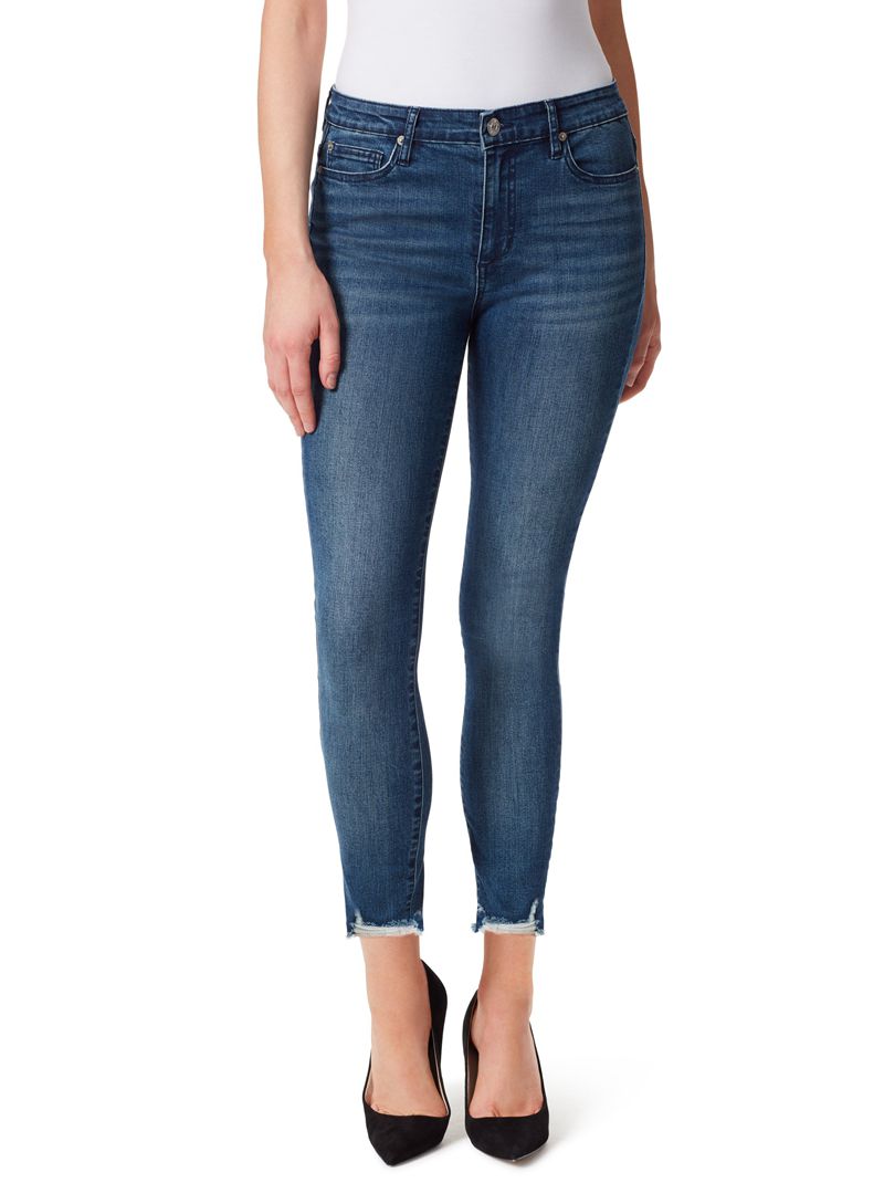 Calça Jeans Jessica Simpson Adored High Rise Sk Feminino Azuis | 58603JIUA