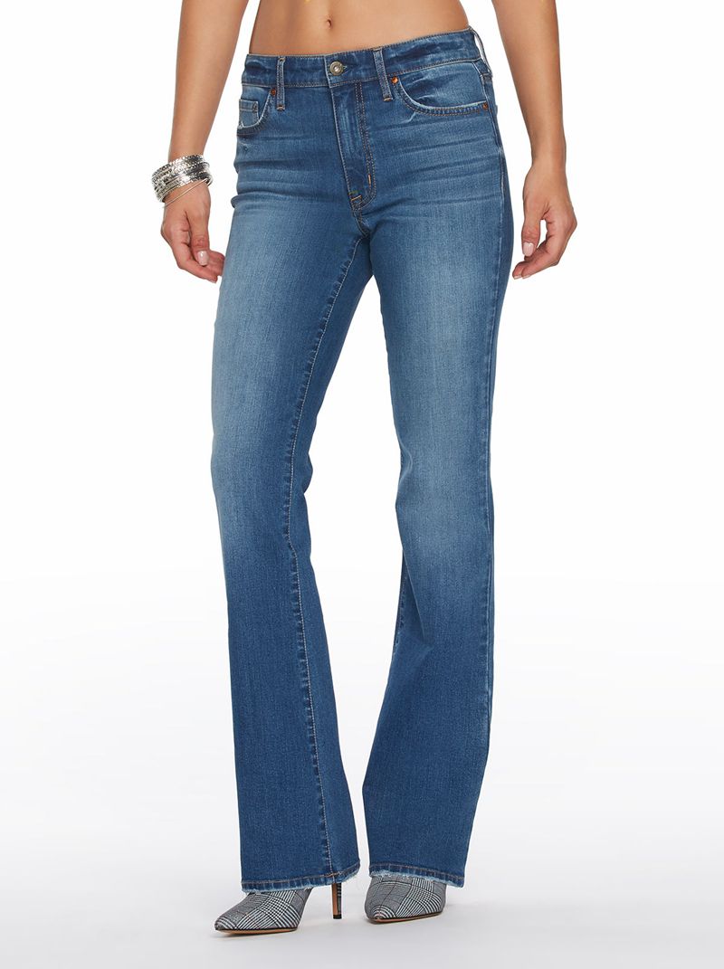 Calça Jeans Jessica Simpson Truly Yours Bootcut Feminino Azuis | 60942VTKQ