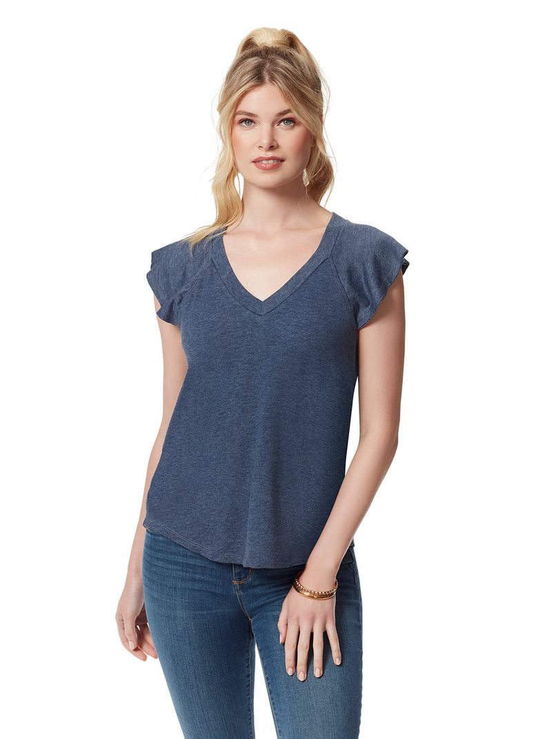 Camiseta Jessica Simpson Gracie Feminino Pretas | 82970GEID