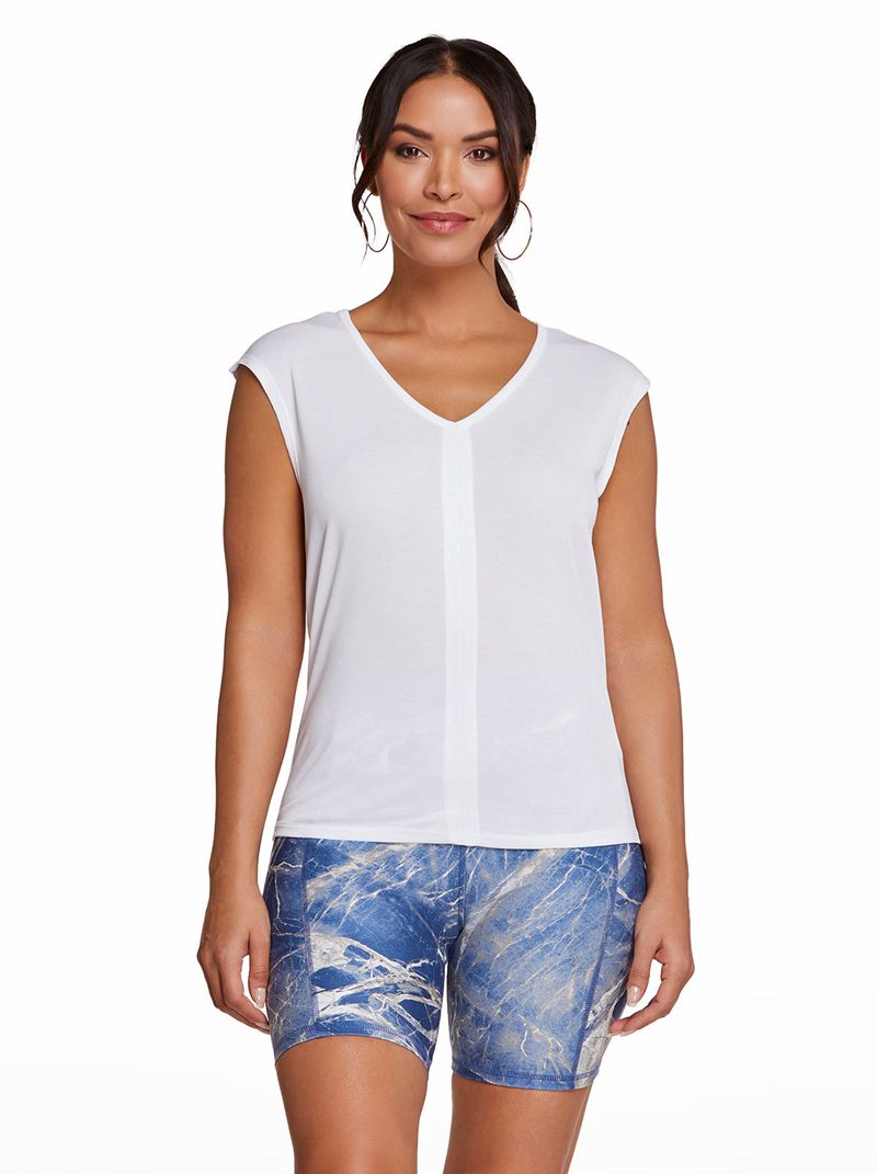 Camiseta Jessica Simpson Hattie Feminino Branco | 51864BLEG