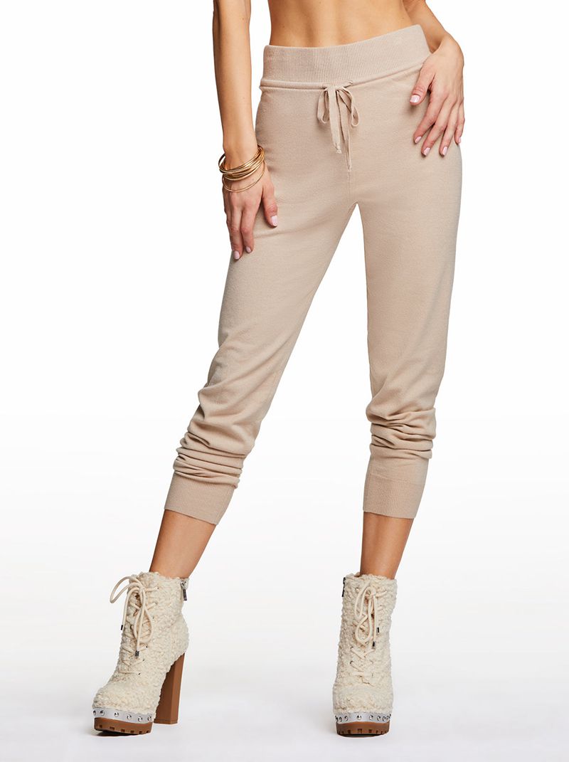 Loungewear Jessica Simpson Karsyn Jogger Feminino Bege | 25164UMAW