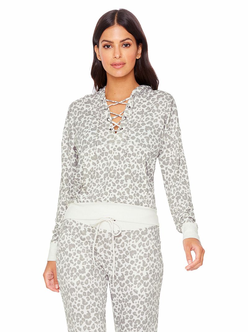 Loungewear Jessica Simpson Sunnyside Feminino Prateadas Leopardo | 52318EHLD