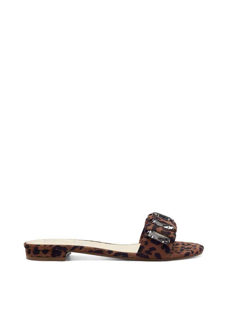 Sandalias Jessica Simpson Amille Feminino Bege Leopardo | 89316UVKD