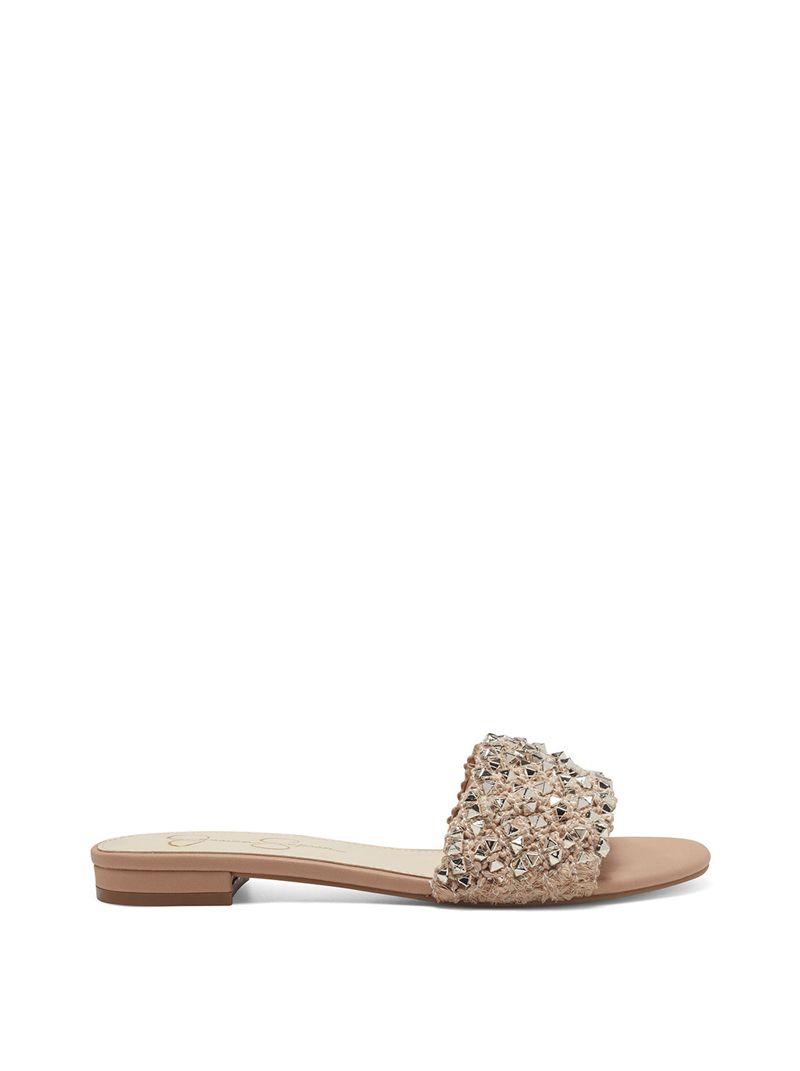 Sandalias Jessica Simpson Aprio Feminino Bege | 83705AWDH