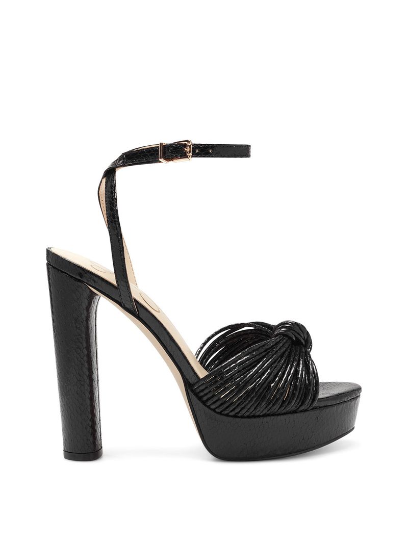 Sandalias Jessica Simpson Immie Feminino Pretas Serpentine | 87042IHNR