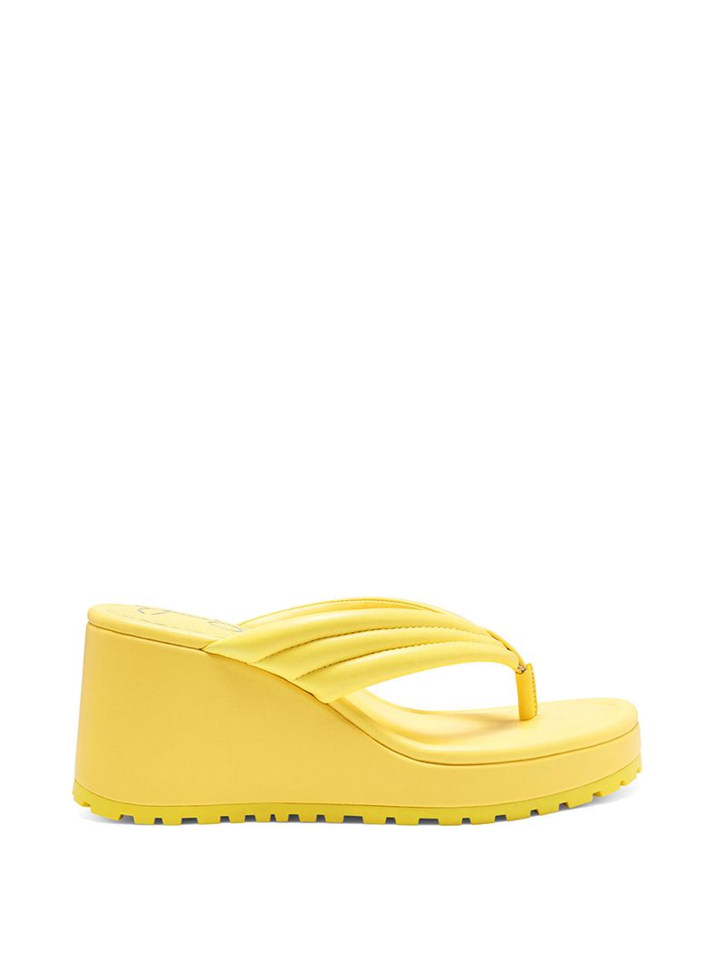 Sandalias Jessica Simpson Kemnie Feminino Amarelas | 16043UZQJ