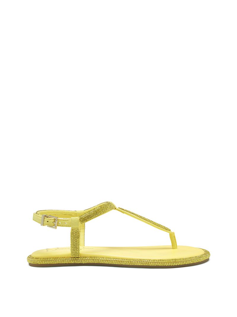 Sandalias Jessica Simpson Oliara T-Alças Feminino Amarelas | 50918HKGX