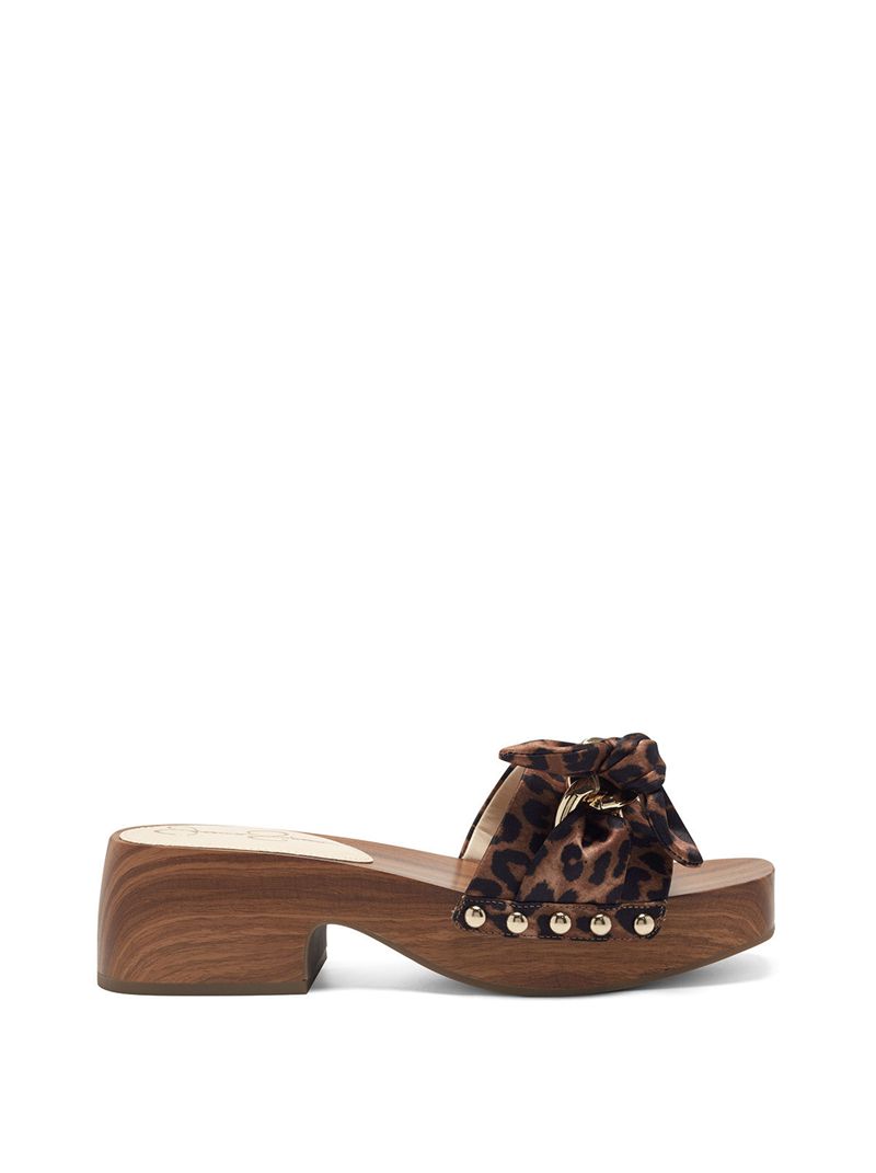 Sandalias Jessica Simpson Resima Feminino Bege Leopardo | 18327VRZI