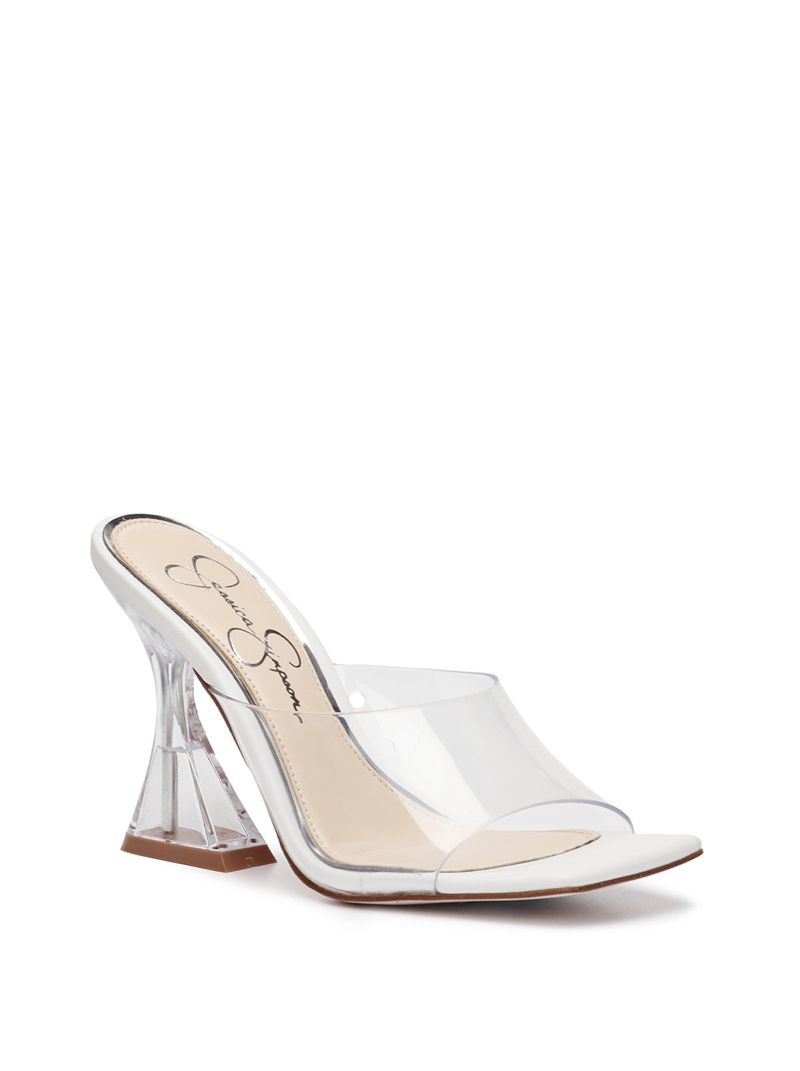 Sandalias Jessica Simpson Sanaa Feminino Transparent | 50481MRQA