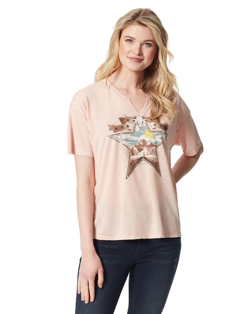 Tops Jessica Simpson Aitana Feminino Rosa | 59028AYNM