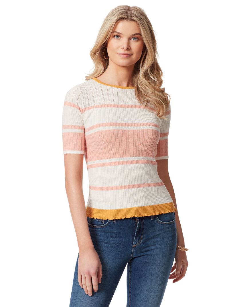 Tops Jessica Simpson Bexley Feminino Branco | 21507SPUT