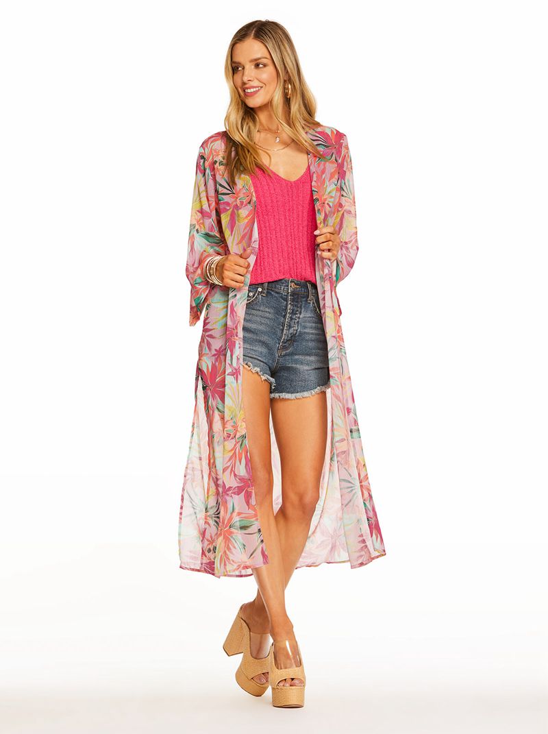 Tops Jessica Simpson Blakely Duster Feminino Rosa Lavanda | 25830MWKB