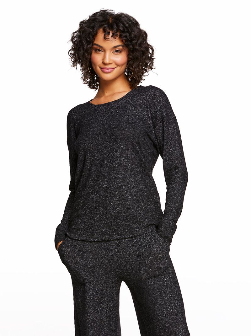 Tops Jessica Simpson Cadence Pullover Feminino Pretas | 34067DBPE