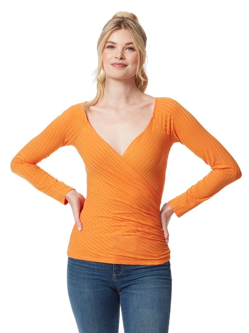 Tops Jessica Simpson Kiki Feminino Laranja | 30419KAYM