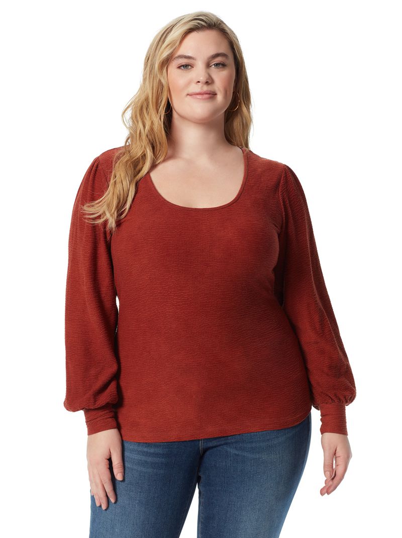 Tops Jessica Simpson Zoe Feminino Marrom | 32498CBOI