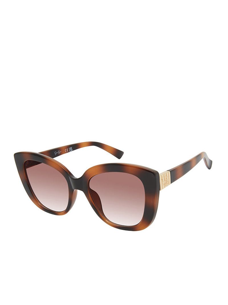 Óculos De Sol Jessica Simpson Beautiful Cat-Eye Feminino Marrom | 27398QUJF