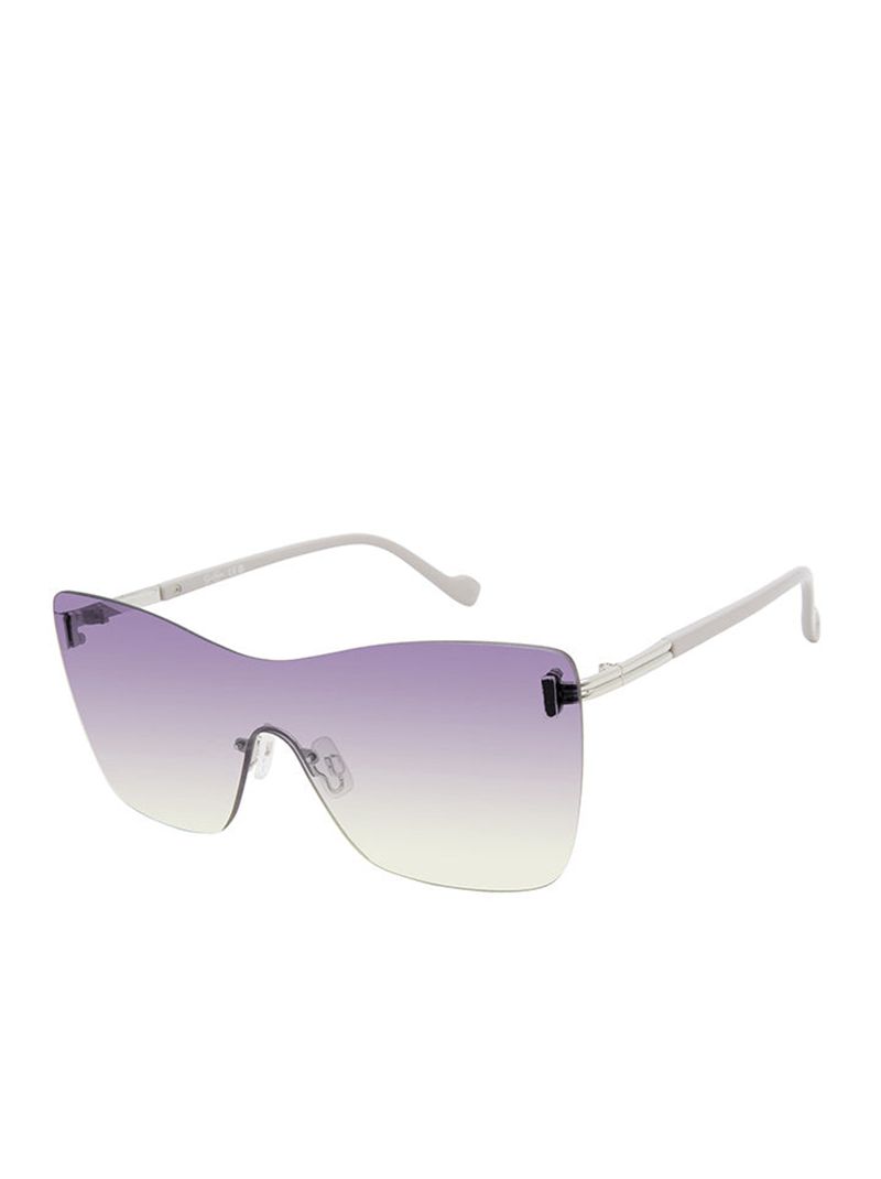 Óculos De Sol Jessica Simpson Glamorous Frameless Shield Feminino Prateadas Cinzentas | 46513YGJI