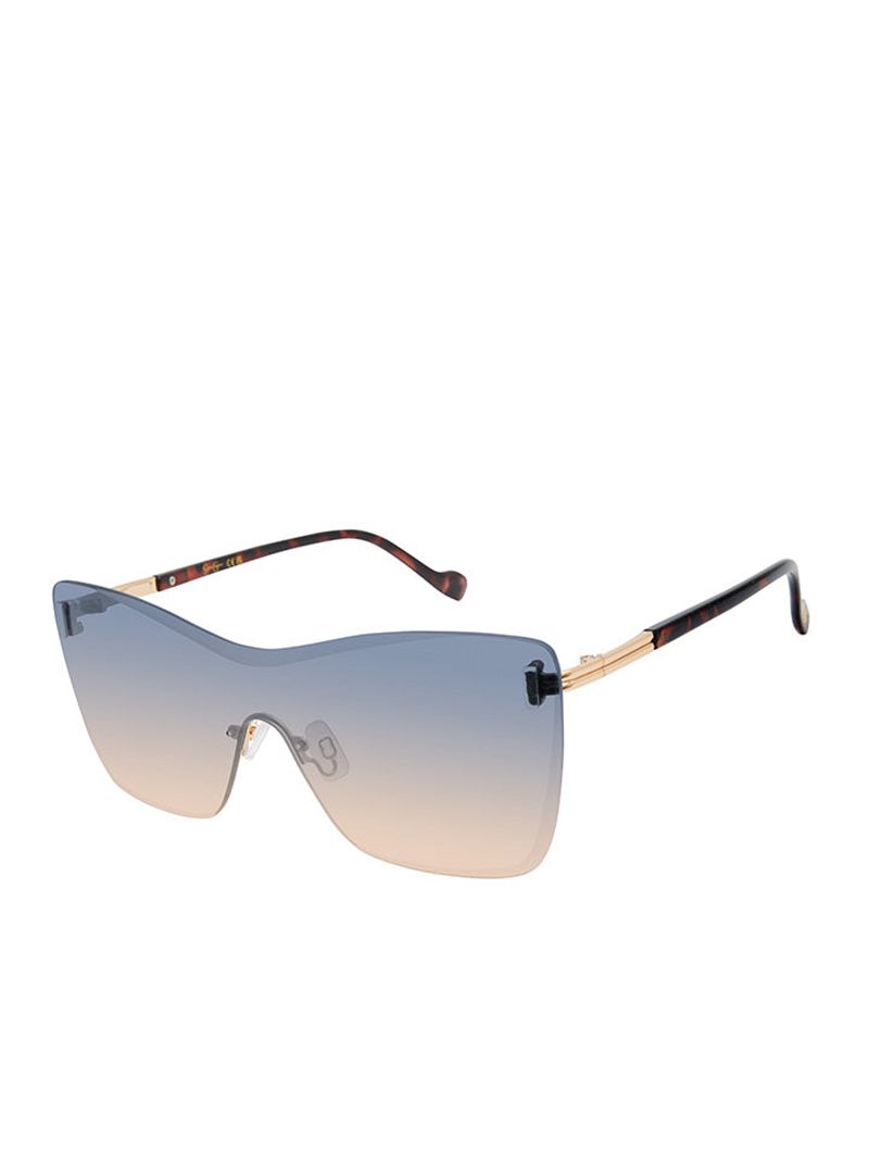 Óculos De Sol Jessica Simpson Glamorous Frameless Shield Feminino Douradas | 60285EFON