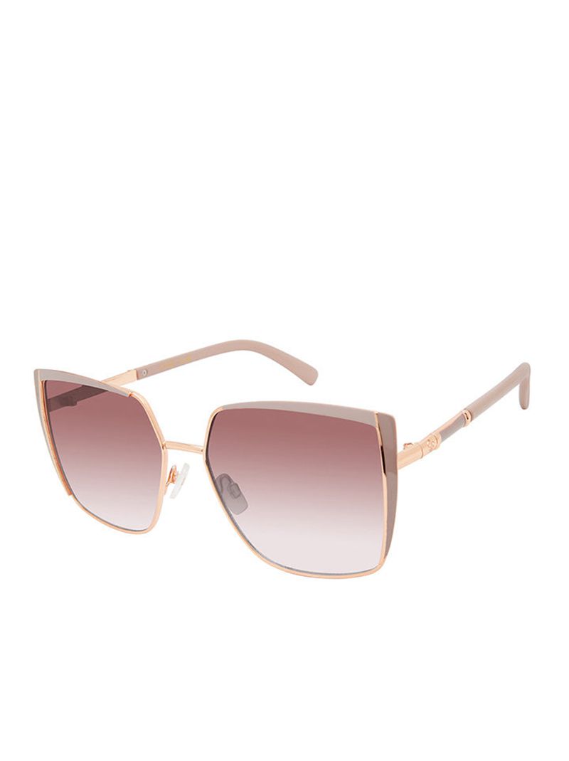 Óculos De Sol Jessica Simpson Metal Geometric Cat-Eye Feminino Rosa Douradas Rosa | 04852TARL