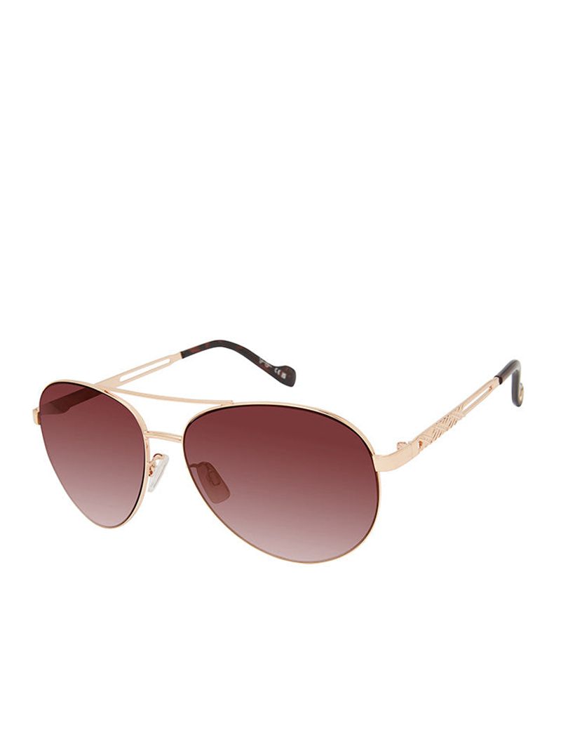 Óculos De Sol Jessica Simpson Metal Pilot Aviator Feminino Douradas | 59087JAVD