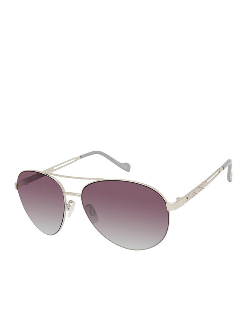 Óculos De Sol Jessica Simpson Metal Pilot Aviator Feminino Prateadas Cinzentas | 83205XFOY