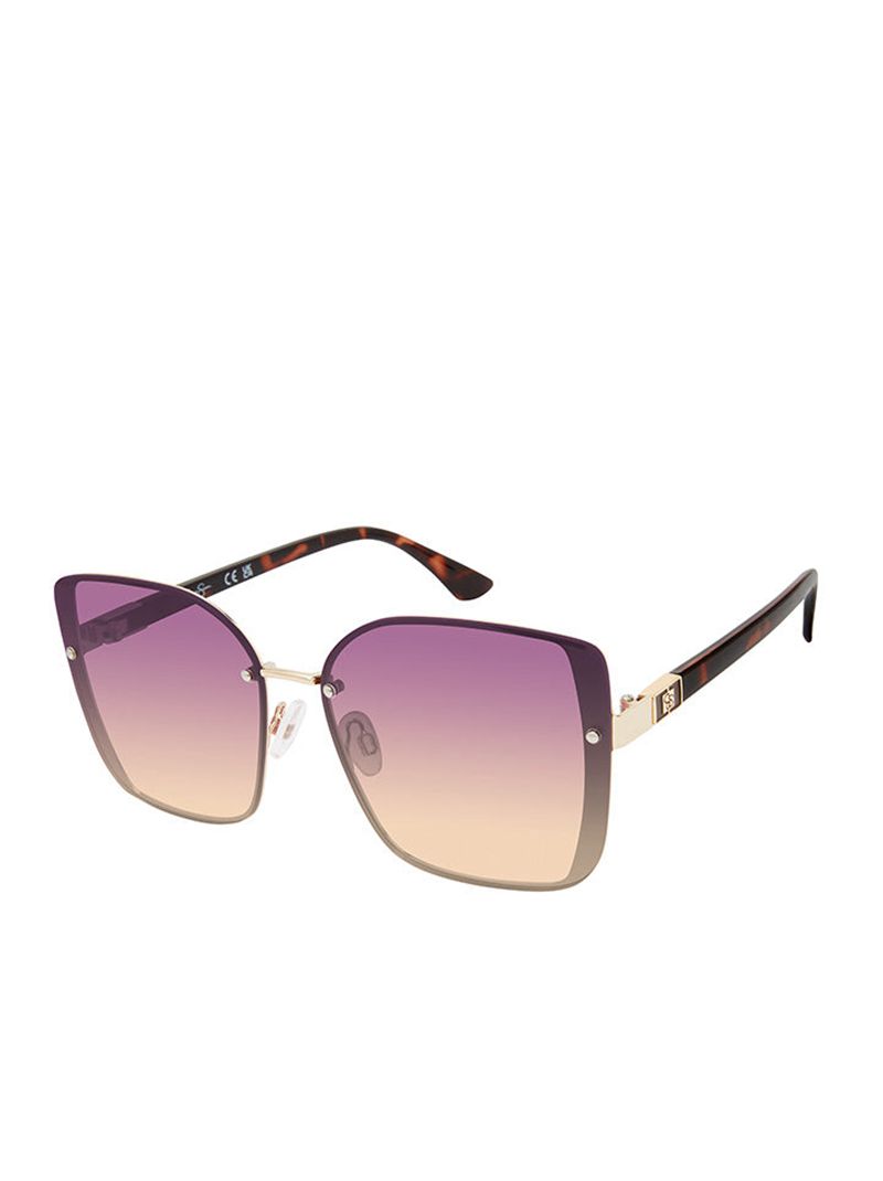 Óculos De Sol Jessica Simpson Oversized Metal Square with Enamel Feminino Douradas | 32476PRJF