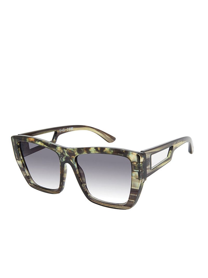 Óculos De Sol Jessica Simpson Stylish Rectangular Feminino Verde Oliva | 20361YMHU