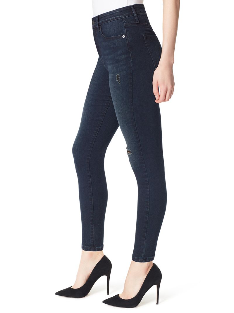 Calça Jeans Jessica Simpson Adored Ankle Sk Feminino Pretas | 63198OSZK