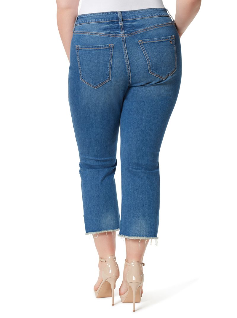 Calça Jeans Jessica Simpson Adored High Rise Kick Flare Feminino Azuis | 61397MFIX