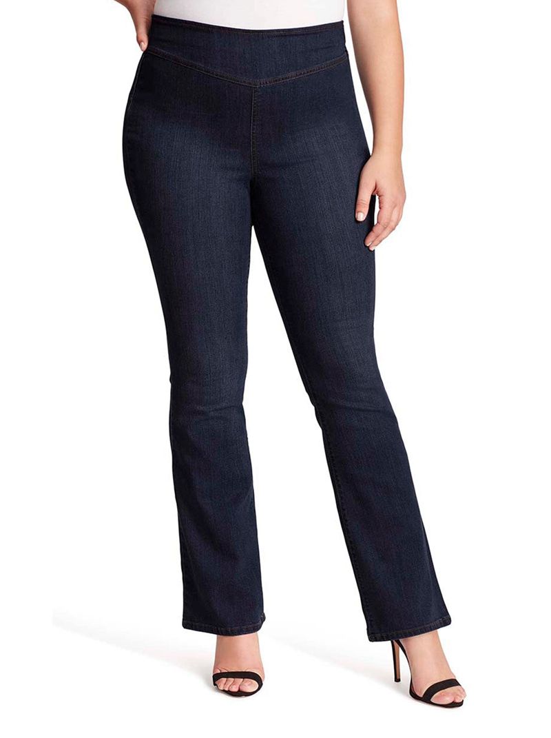 Calça Jeans Jessica Simpson Pull on Flare Feminino Pretas | 31205QAKE