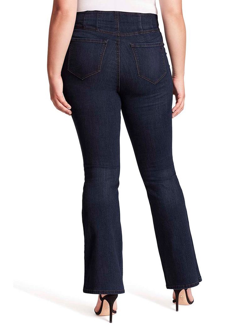 Calça Jeans Jessica Simpson Pull on Flare Feminino Pretas | 31205QAKE