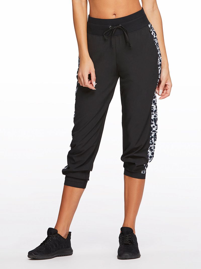 Calças Jessica Simpson Ella Woven Jogger Feminino Pretas | 53410JTWL