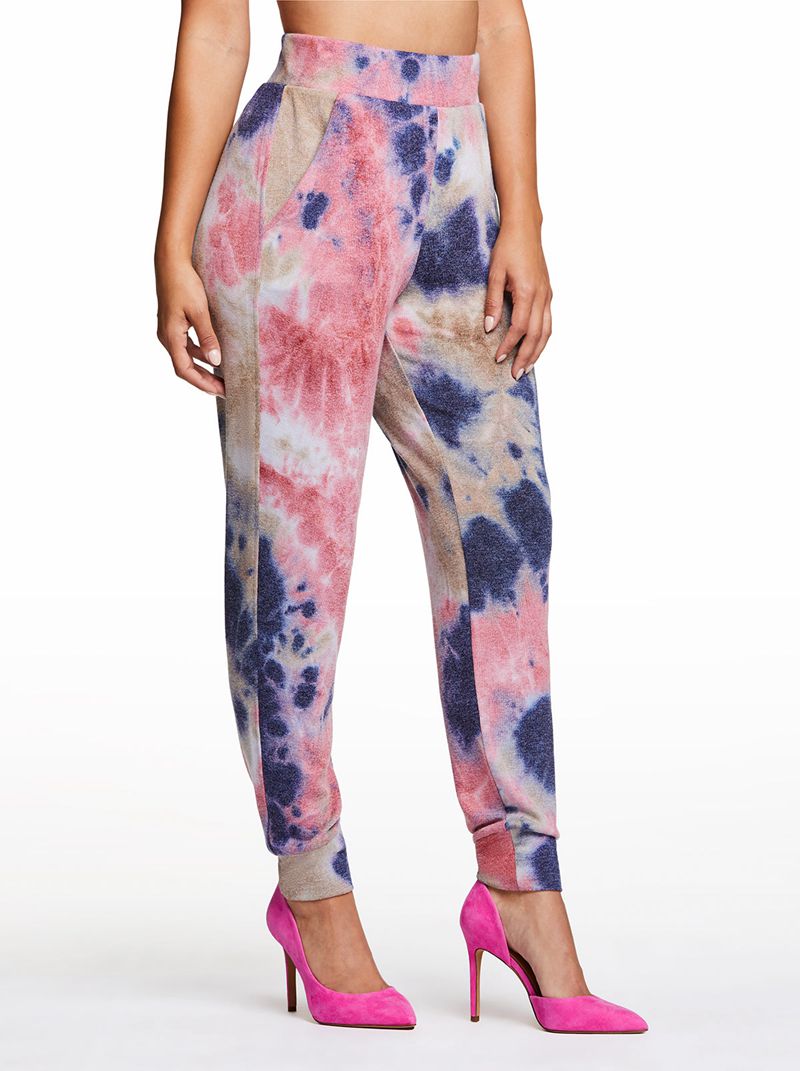 Calças Jessica Simpson Riya Tie dye Feminino Multicoloridas | 80436YULI