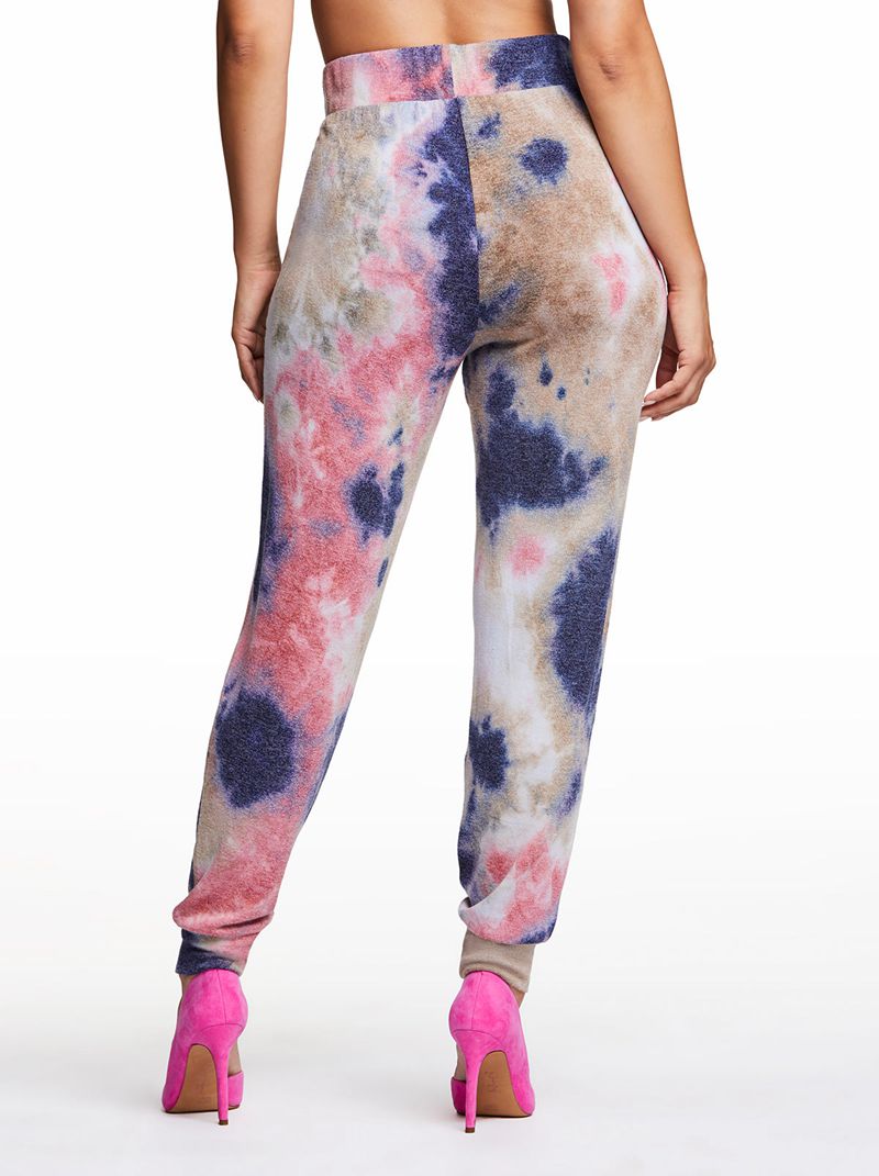 Calças Jessica Simpson Riya Tie dye Feminino Multicoloridas | 80436YULI