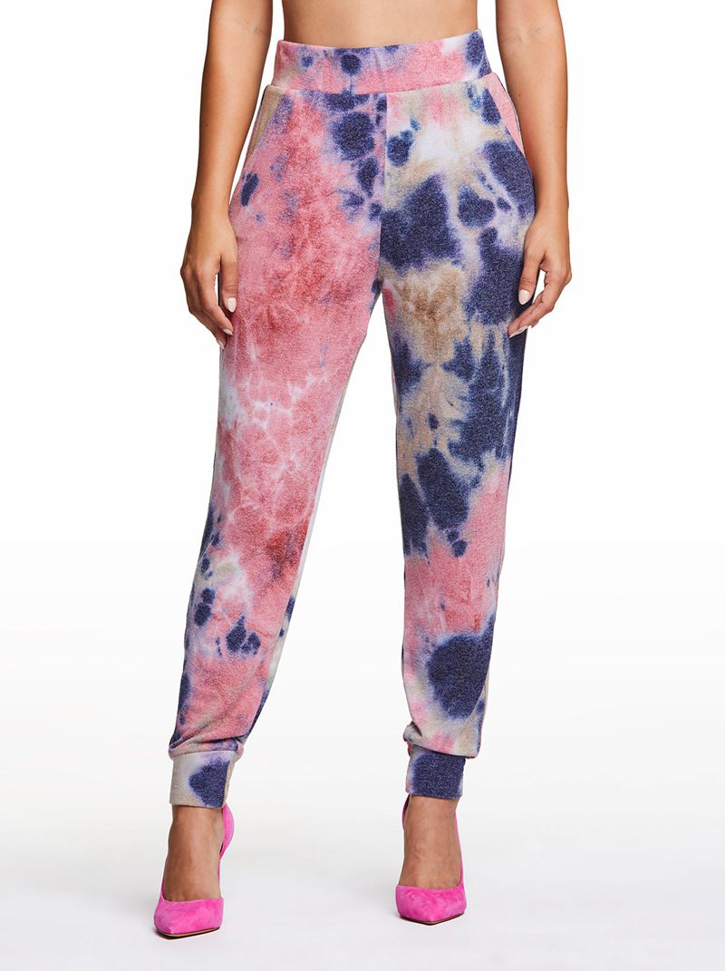 Calças Jessica Simpson Riya Tie dye Feminino Multicoloridas | 80436YULI