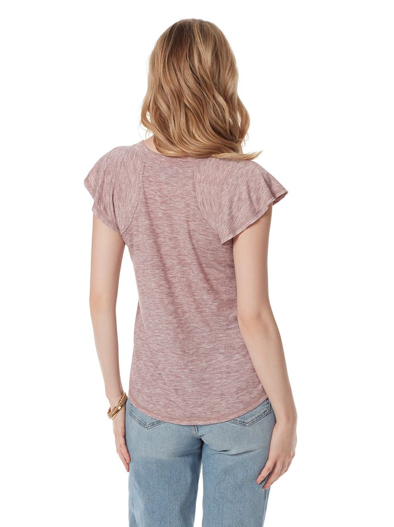 Camiseta Jessica Simpson Gracie Feminino Roxo | 14603KXGC