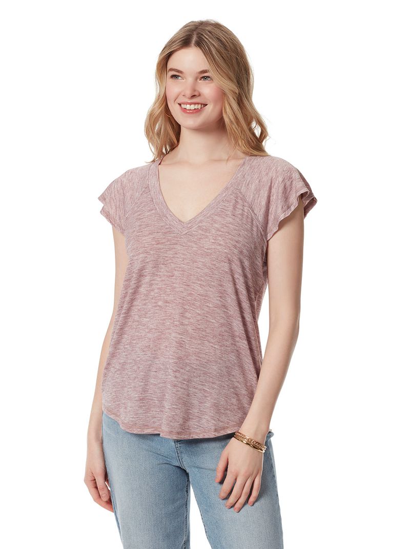 Camiseta Jessica Simpson Gracie Feminino Roxo | 14603KXGC