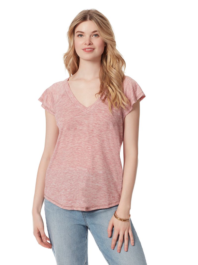 Camiseta Jessica Simpson Gracie Feminino Rosa | 42015RQFS