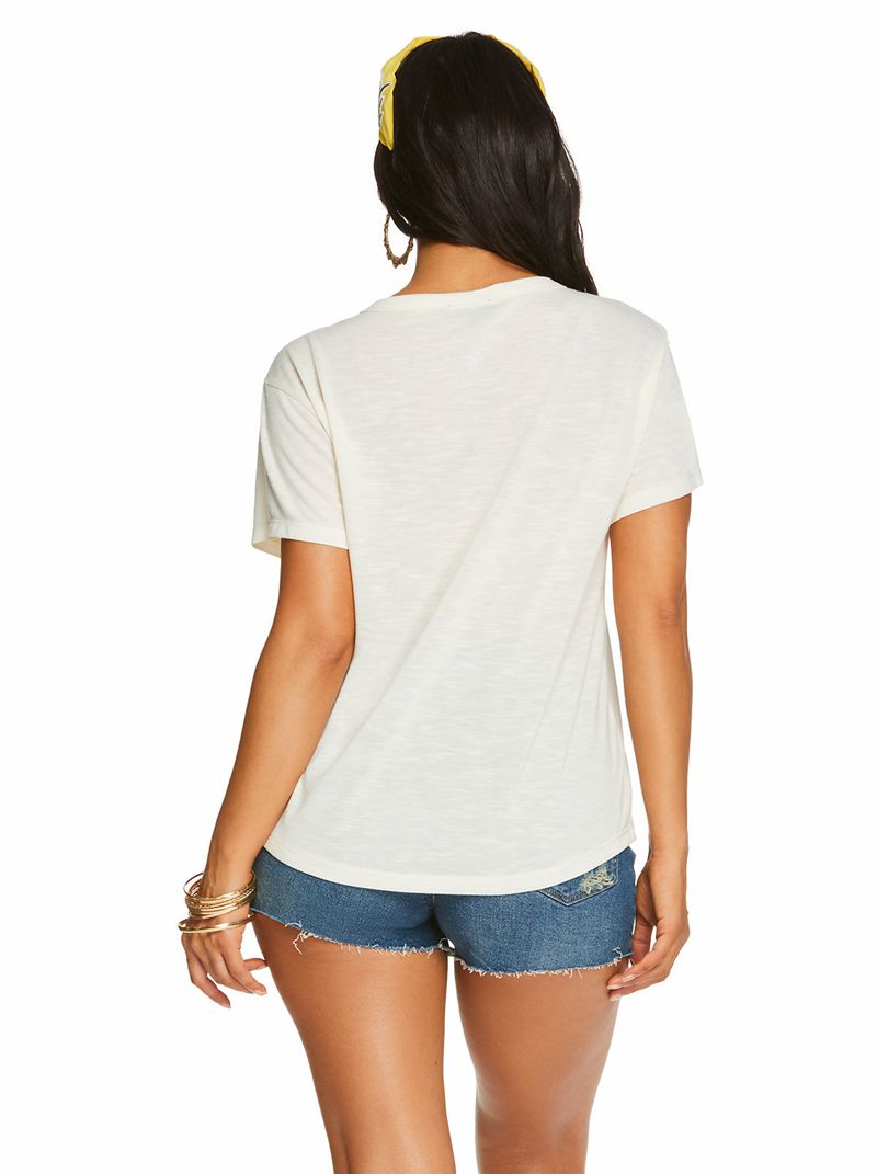 Camiseta Jessica Simpson Harlow Graphic Feminino Branco | 07862ILOE