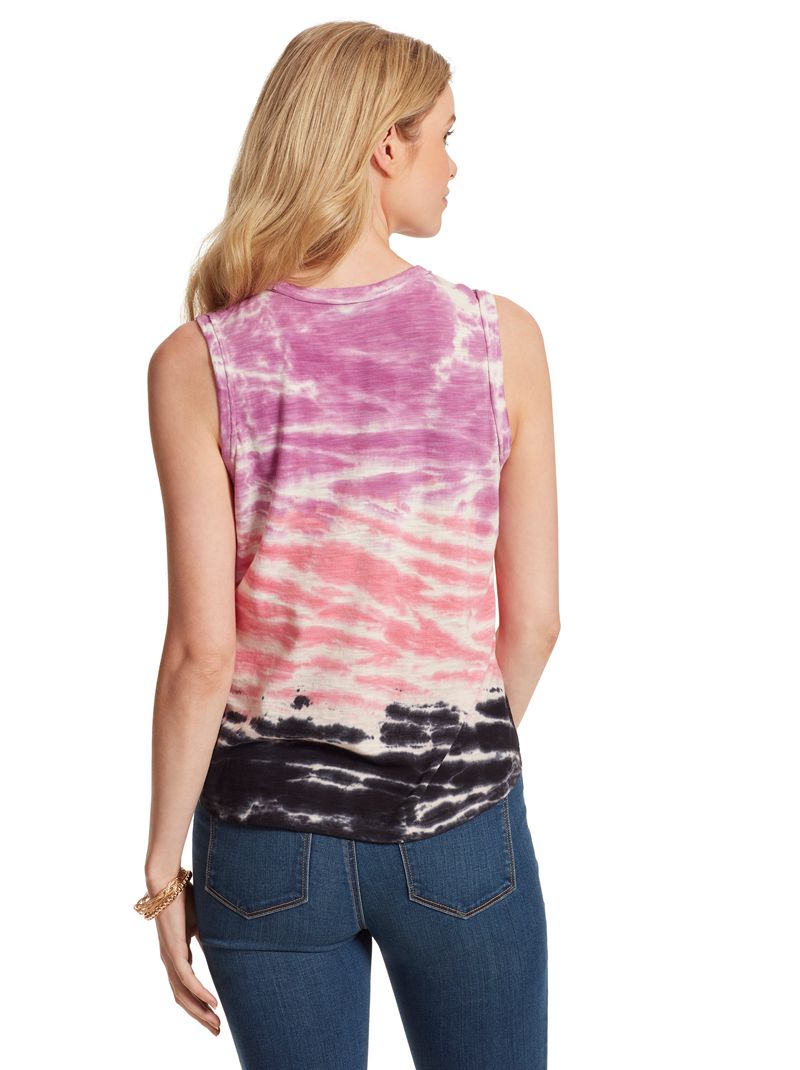 Camiseta Jessica Simpson Knox Feminino Branco Roxo | 09234UBMX