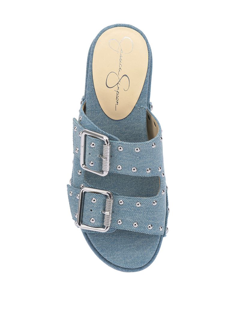 Chinelos Jessica Simpson Cyriss Feminino Azul Claro Azuis | 28730UNCA