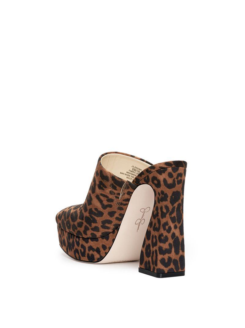 Chinelos Jessica Simpson Denima Feminino Bege Leopardo | 28095IXZA