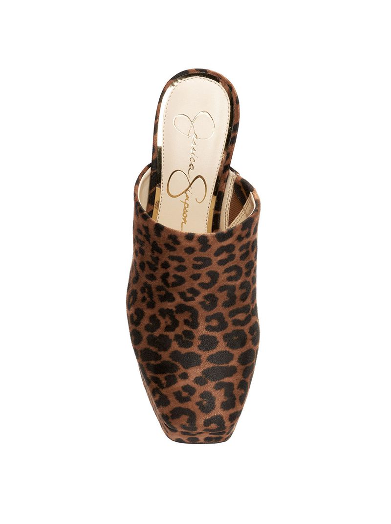 Chinelos Jessica Simpson Denima Feminino Bege Leopardo | 28095IXZA