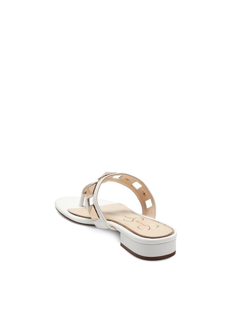 Chinelos Jessica Simpson Movena Thong Feminino Branco | 87659KCVO