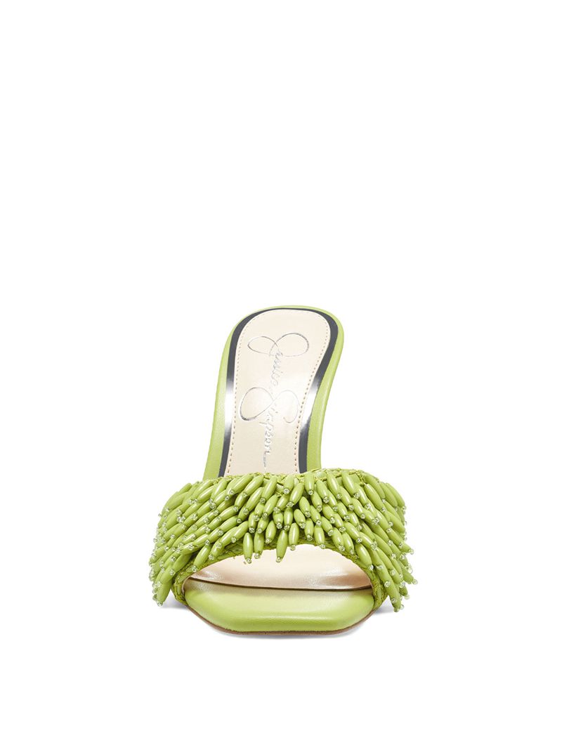 Chinelos Jessica Simpson Olya Feminino Verdes | 13529EQTW