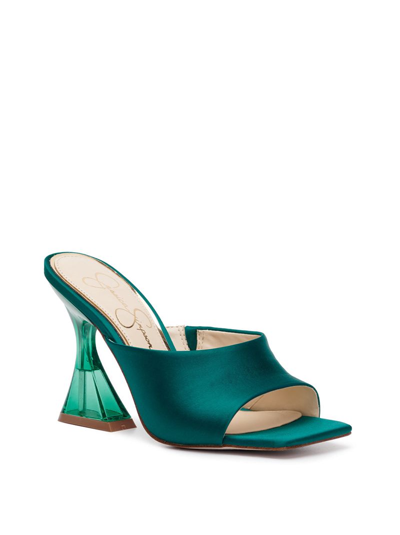 Chinelos Jessica Simpson Sanaa Feminino Verdes | 89603FINY