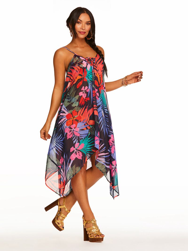 Cover Ups Jessica Simpson Island Paradise Renda Front Feminino Multicoloridas | 96382UWAN