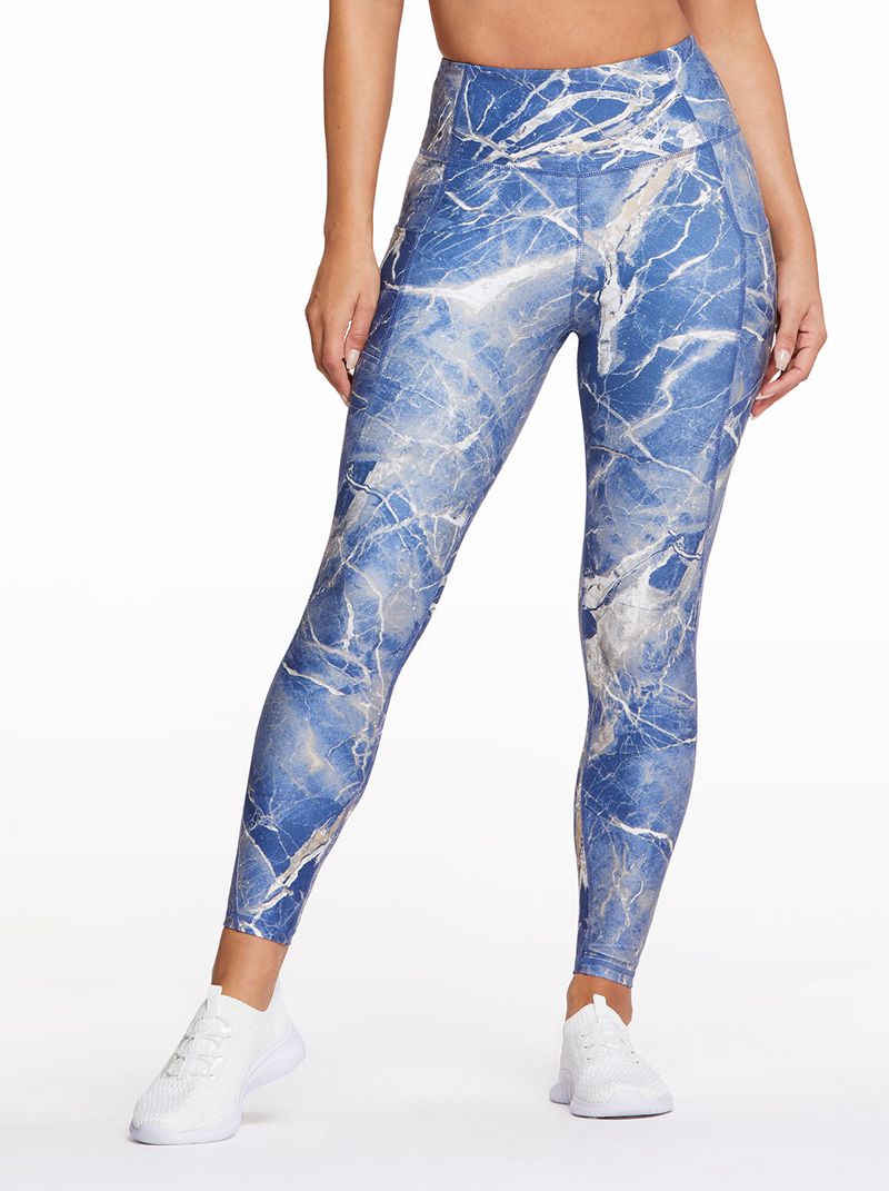 Leggings Jessica Simpson Tummy Control Ankle Legg Feminino Azuis | 09241SPRC