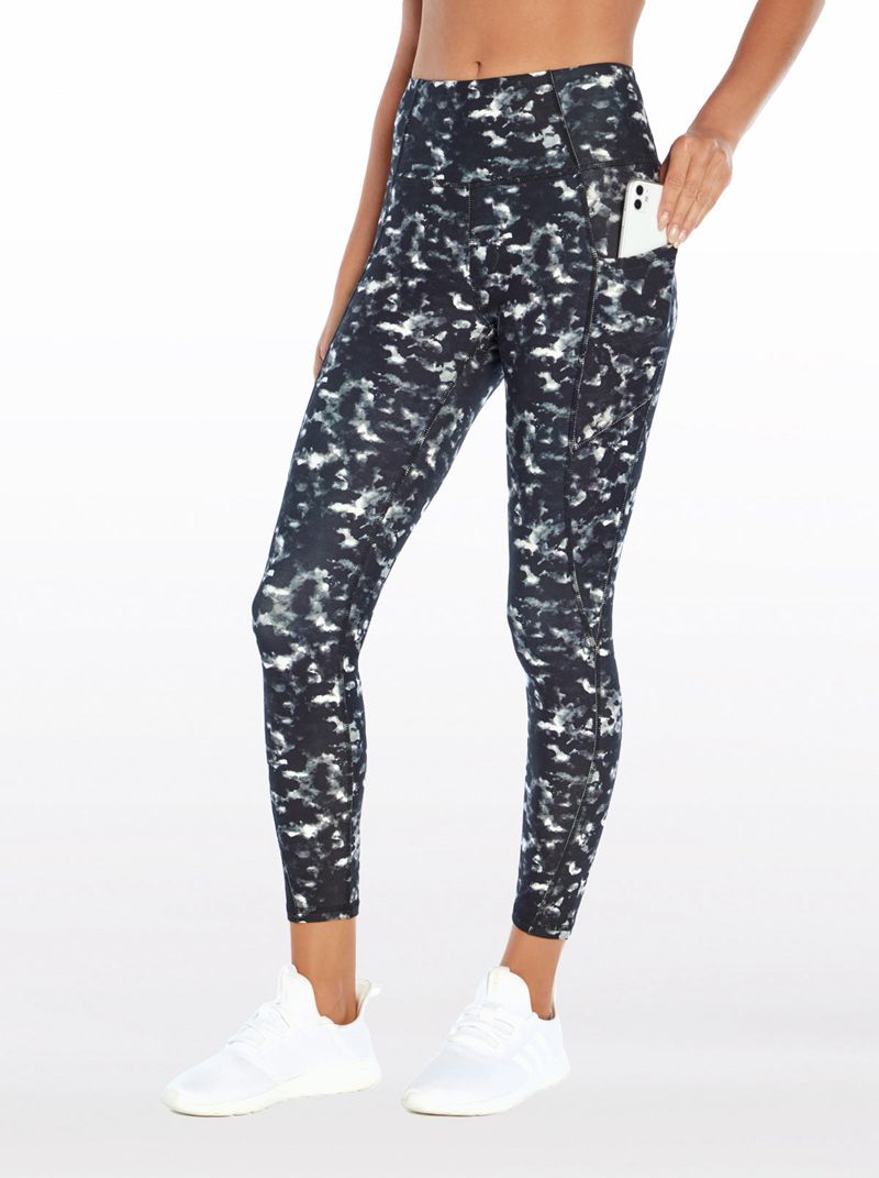 Leggings Jessica Simpson Tummy Control Ankle Legg Feminino Pretas Camufladas | 20649RUMC